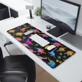 thumbnail image 2 of Long Mouse Pads for Desk,Colorful Dinosaurs Colorful Paws Pattern Desk Mats on Top Of Desks, Desk Mouse Pad Extra Large with 3mm Non-Slip Base and Stitched Edge for Gaming,Office,Work,Home 31.5"x11.8", 2 of 6