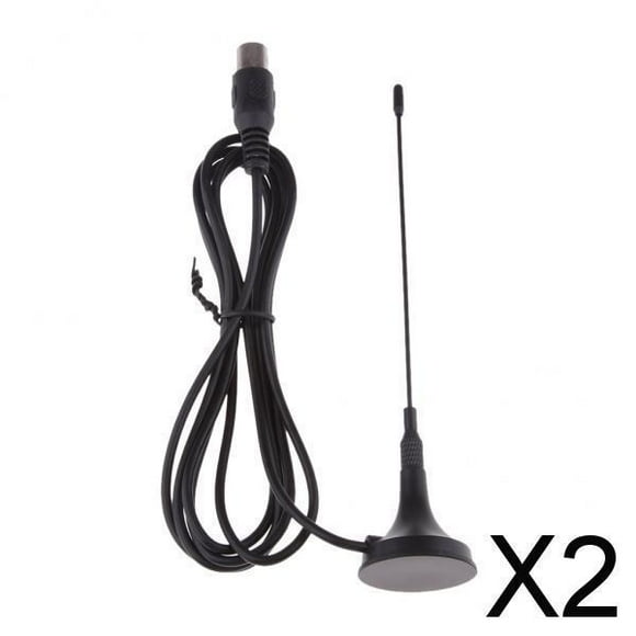 Antena De Refuerzo Digital 2xDVB-T HDTV Con Antena Interior De Amplificador Aéreo Base 2 piezas
