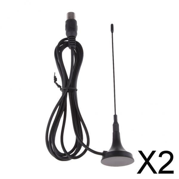 Antena De Refuerzo Digital 2xDVB-T HDTV Con Antena Interior De Amplificador Aéreo Base 2 piezas