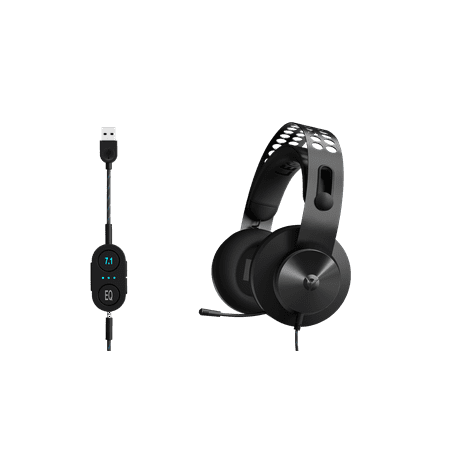 Lenovo - Legion H500 Pro Wired 7.1 Surround Sound Gaming Headset for PC - Black