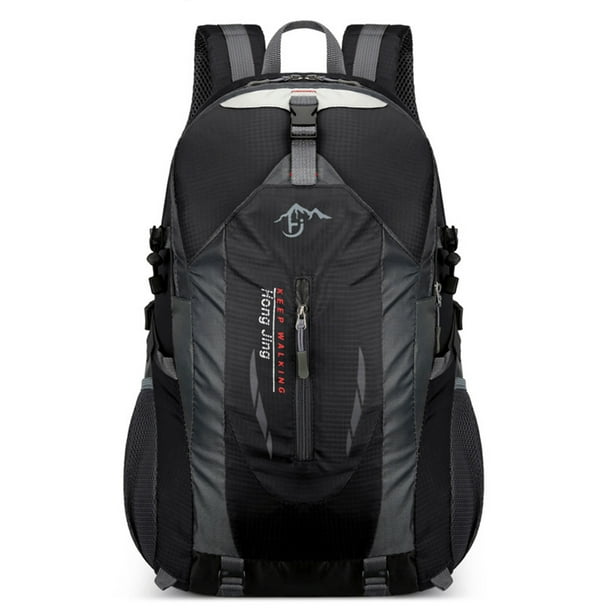 Mochila De Escalada Mochila de escalada 40L Mochila de trekking al aire libre para viajes Senderismo Deportes (Negro)