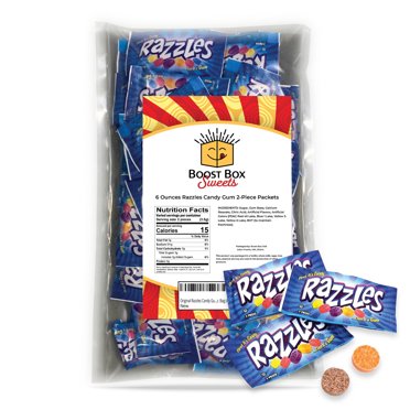 Razzles Original Candy to Gum, Fruit Flavor Sweet Mix, Raspberry ...