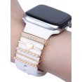 thumbnail image 2 of Decoración Para Apple watch band series 8, 7, 6, 5, 4 se, accesorios, dijes de joyería de diamantes para Samsung/Huawei, correa de reloj de 20mm/22mm, 2 of 4
