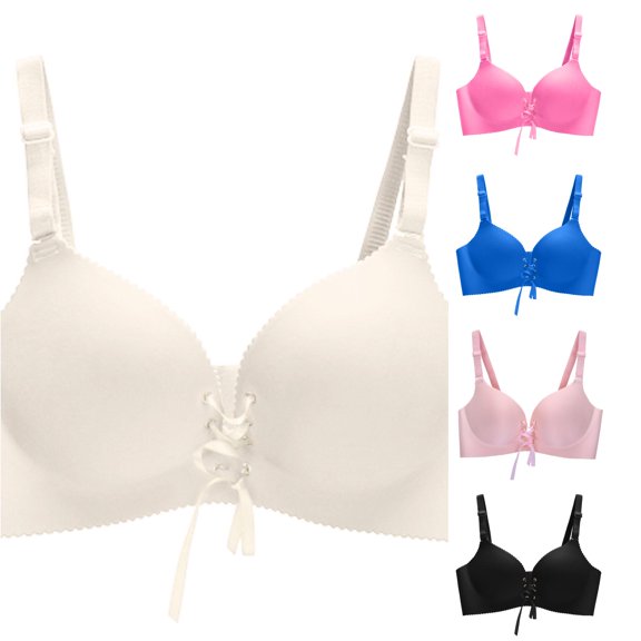 Afdoent Bras for Women Comfortable Breathable Bra Smooth Lace Pull Converged and Adjustable Bra