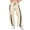 Khaki_#01, variant on Sewkxo Women's Baggy Wide Leg Trouser Casual Drawstrings Elastic Waist Quick Dry Sweatpants 2026 Fashion Contrast Color Stripe Trouser with Pockets,Black 2XL