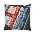 thumbnail image 2 of Ahgly Company Games Gambling Outdoor Throw Pillow, 18 inch by 18 inch, 2 of 6