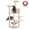 thumbnail image 2 of Armarkat 72-in Real Wood Cat Tree & Condo Scratching Post Tower, Beige, 2 of 6