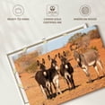 thumbnail image 6 of Elephant Stock Australian Outback Donkeys Wall Art - Horizontal Canvas Wall Art - Living Room Wall Decor - Animal Canvas - Beige And Brown Decor - 36" x 24", 6 of 8