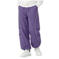 thumbnail image 2 of Mifsaly Boys Quick Dry Parachute Pants Kids Wide Leg Baggy Track Pant Lightweight Quick Dry Casual Outdoor Athletic Sportswear with Pockets, 2 of 7