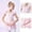 Pink, variant on Herrnalise Baby Girls Children's Dance Leotard Clothes Summer Flying Sleeve Training Clothes Ballet One-piece Gym Suit