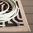 thumbnail image 5 of Safavieh Courtyard Holly Geometric Indoor/Outdoor Area Rug, Sand/Black, 4' x 5'7", 5 of 16