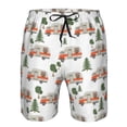 thumbnail image 3 of Balery Camp Van Traje de Baño Estilo Hawaiano para Hombre, Shorts de Secado Rápido con Bolsillos-Medium, 3 of 6