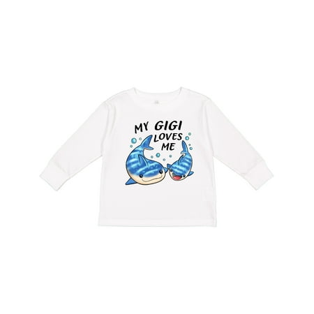 

Inktastic My Gigi Loves Me- Whale Shark Gift Toddler Boy or Toddler Girl Long Sleeve T-Shirt