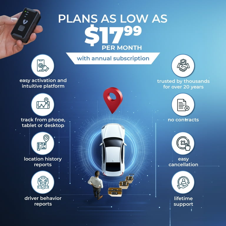 Lightning GPS GL300 Tracker: Portable Real-Time 4G Cellular Device