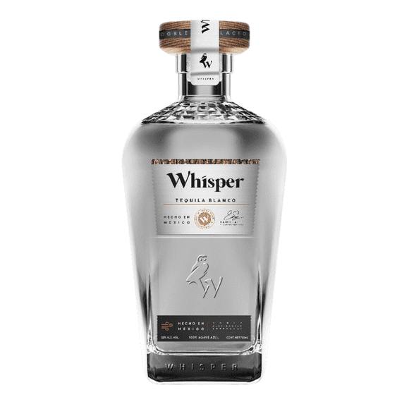 Whisper Tequila Blanco Premium 100% Agave Azul 750 Ml Notas de Agave y Cítricos