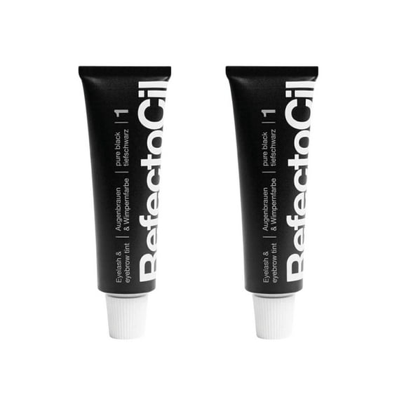 RefectoCil Eyebrow and Eyelash Dye No:1 Black 15 ml 2 Pack