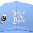 thumbnail image 2 of DALIX Save The Bees Baseball Cap Dad Hat Embroidered Womens Girls in Light Blue, 2 of 6