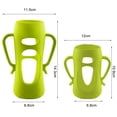 thumbnail image 6 of Visland 160/240ML Baby Bottle Protective Silicone Sleeve adaptation for Glass Baby Bottle, 6 of 8