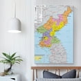 thumbnail image 5 of North-Korea Map Posters Wall Art Poster Gifts Bedroom Prints Home Decor Hanging Picture Canvas Painting Posters 20x30inch(50x75cm), 5 of 6
