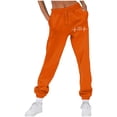 thumbnail image 3 of Baggy Sweatpants for Women Solid Colour Workout Fleece Sweatpants with Pockets Wide Leg Cargo Trousers Baggy Jogging Joggers High Waisted Tracksuit Bottoms Casual Lounge Active Pants, 3 of 4