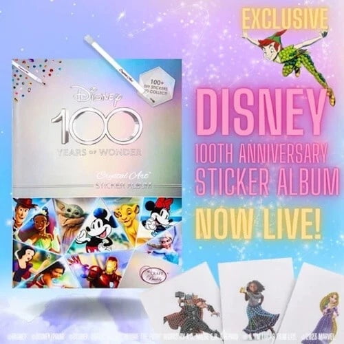 Craft Buddy Disney 100th Anniversary Crystal Art Sticker Album, 6