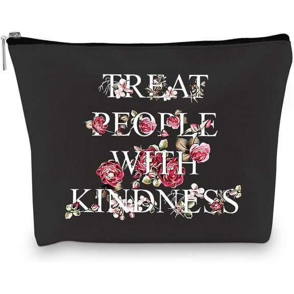 Encouragement Thinking Gift for Women Girl Treat People with Kindness Makeup