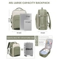 thumbnail image 3 of Lovevook Backpack Men Women, 40L Expandable Carry On Backpack Set Airline Approved, Larger Waterproof Suitcase Weekender Overnight Bag TSA Friendly, 3 of 10