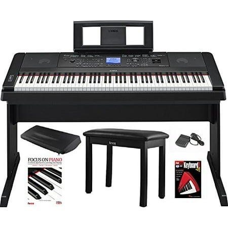 Yamaha DGX-660 88 Key Grand Digital Piano with Knox Piano Bench,Pedal,Dust Cover and Book/DVD