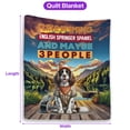 thumbnail image 5 of I Like Fishing, and My English Springer Spaniel, and Maybe 3 People. Happy Father's Day Quilt Blanket Springers Dog Lover Gifts Cozy Comforter Throw Blanket - 00004, 5 of 5