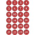 thumbnail image 2 of Calendario de Adviento para rellenar, bolsa de tela con pegatinas de números de Adviento del 1 al 24, bolsa de regalo de arpillera, juego de manualidades con calendario navideño, bolsa de, 2 of 6