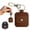Brown(1PCS), variant on 1PC Artificial Leather Ring Holder Keychain,Portable Travel Ring Holder Pouch,Coin Holder Keychain,Coin Holder Keychain,Keychain Rings Bag for Purse,Jewelry Key Chain Bag for Rings,Necklaces,Coins