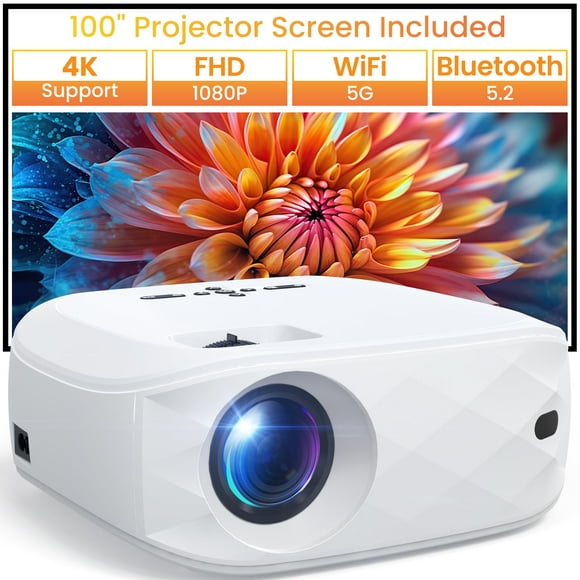 Proyector HAPPRUN con WiFi y Bluetooth 1080P 12000lm