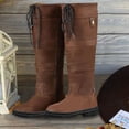 thumbnail image 2 of WEAIXIMIUNG Bottines Noires Plates pour Femmes en Suède Chaudes Bottes de Neige à Bout Rond Chaussures pour Femmes Bottes Mode Bottes pour Femmes Bottes d'Hiver Bout Bottes pour Femmes, 2 of 2
