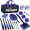 Blue, variant on Nilight 37PCS Car Detailing Kit Auto Cleaning Tools Wash Set with Storage Carry Bag Home Use for Interior Exterior Deep Clean Car Care Windshield Dashboard Seat Air Vents Wheels Tires, Blue