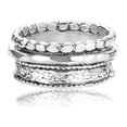 thumbnail image 3 of Jean Rachel Jewelry 925 Sterling Silver Spinner Ring For Women and Men, Band Embossed and Beaded, 3 of 9
