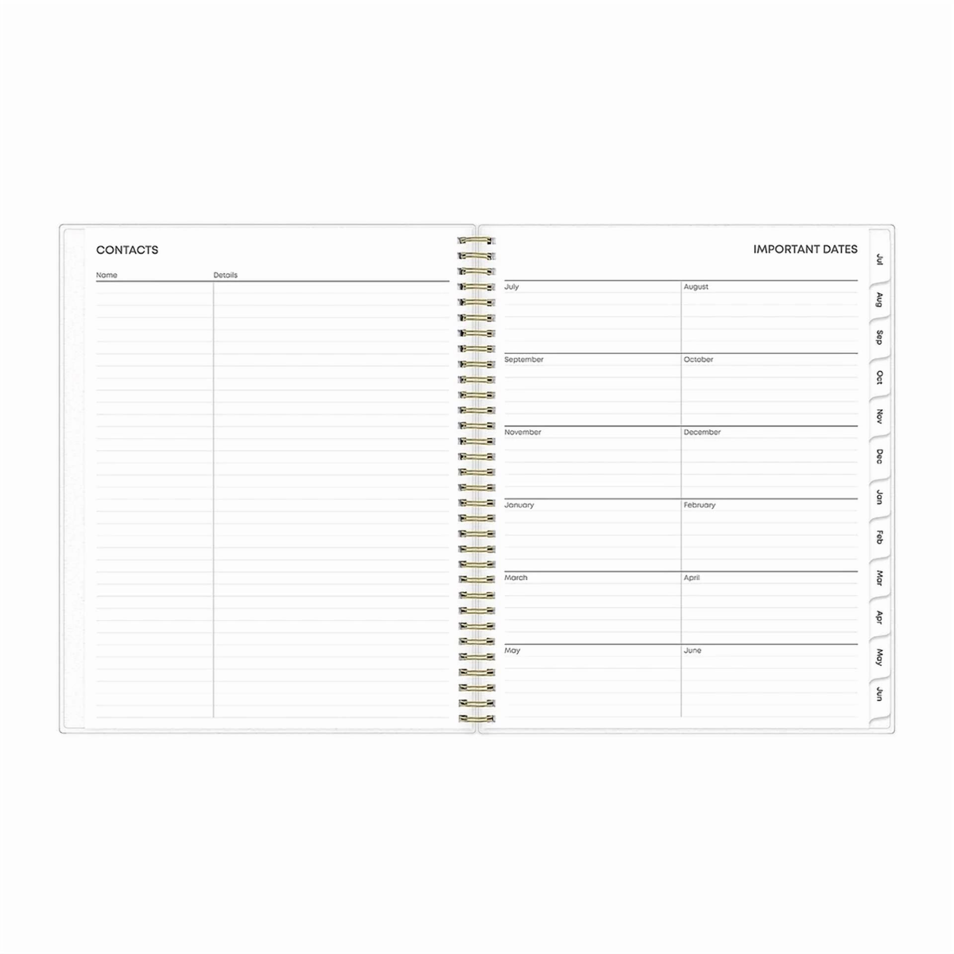 2025-2026 Blue Sky Gemma 8.5" X 11" Academic Year Weekly & Monthly Planner