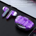 thumbnail image 3 of Earphone wireless, Hwkond Wireless Earbuds Bluetooth Headphones 5.3 Bluetooth Headsets Light-Weight Earphones With Microphone & Charging Case Display For TV Phone PC Laptop, Purple, Up To 60% Off, 3 of 7