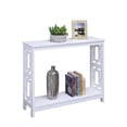 thumbnail image 3 of Convenience Concepts Table Console Carrée de Ville en Bois Blanc, 3 of 5
