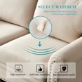 thumbnail image 5 of Onbeam Living Room Furniture Set, Storage 3 Seater Sofa Couch, 82" Chesterfield Sofa for Home and Office - Beige, 5 of 9