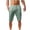 Green, variant on Work Pants for Men Fashion Mens Casual Solid Pockets High Waist Loose Bandage Pants Knee Lenght Black 3Xl