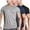 02-black/Navy Blue/Grey, variant on Men's 3 Pack Workout T Shirts Short Sleeve Gym Bodybuilding Muscle Shirts Base Layer Fitness Tee Tops