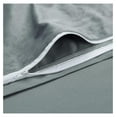 thumbnail image 5 of KITYDALK Premium Velour Velvet Duvet Cover Set - Duvet Cover (90” x 90”) & 2 Pillow Shams (20” x 26”) - 3-Piece Set - Gray Blue, Queen Size, 5 of 8