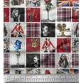 thumbnail image 1 of Soimoi Satin Silk Fabric Check,Women & Camera Patchwork Print Sewing Fabric Yard 42 Inch Wide, 1 of 1