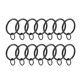 thumbnail image 5 of Anillo de cortina Uxcell de metal de 1.26 pulgadas de diámetro interior para varillas de cortina negro 14 Pcs, 5 of 5