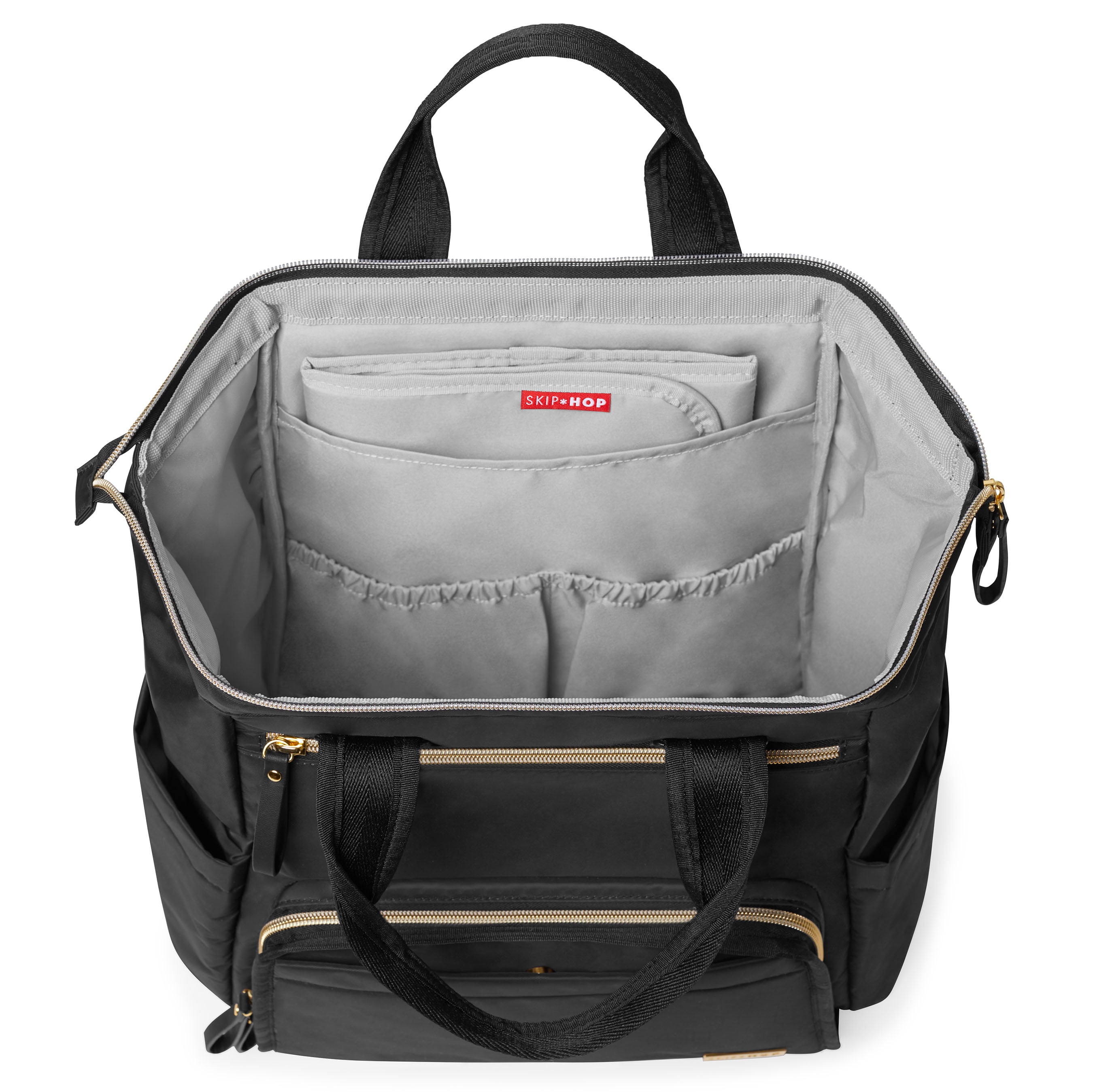 Mainframe Wide Open Backpack Diaper Bag - Black