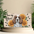 thumbnail image 6 of 1 Pcs 2D Flat License Plate Covers & Frames, Dog and Sunflowers For Decorative Front, Waterproof For Decoration Aluminum License Plate Covers & Frames Cover For Men Women, 12" X 6", 6 of 7