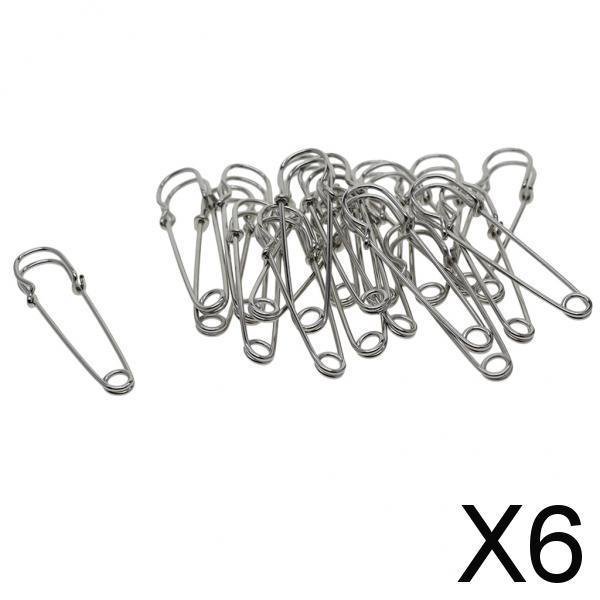 Imperdibles de acero Soledad 20 piezas 62x17mm para manualidades