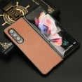 thumbnail image 2 of Dteck Filp Case for Samsung Galaxy Z Fold 4,Luxury PU Leather+Soft TPU With Shockproof Case for Samsung Z Fold 4 7.6 inch,Brown, 2 of 6