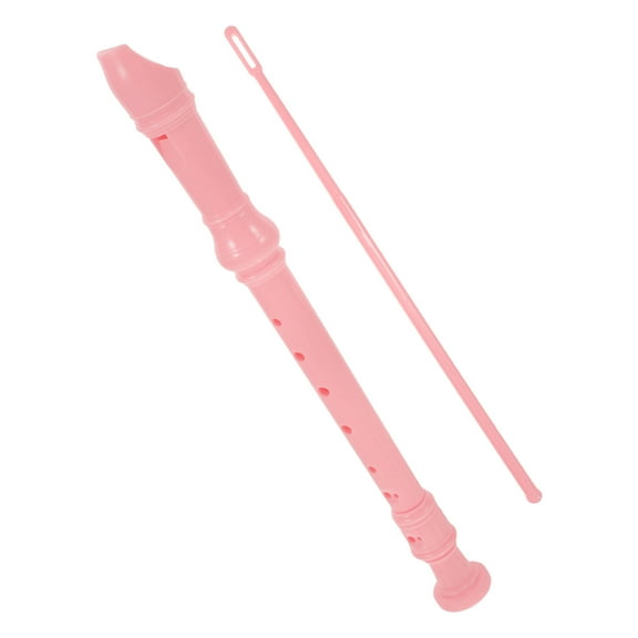 Raindrops 1 Set of Kids Instruments Recorder Flute PVC Pink for Beginners Learning Music