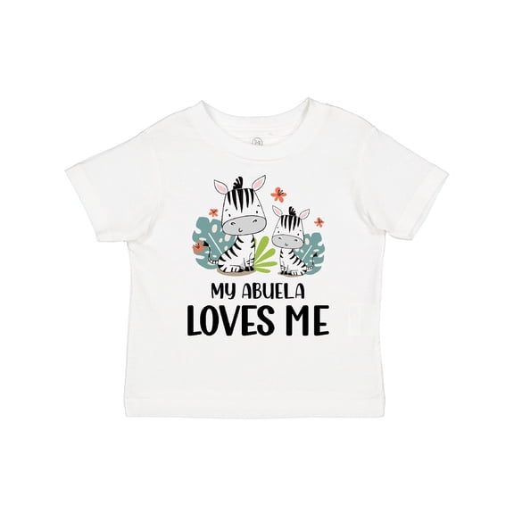 Inktastic Zebra My Abuela Loves Me Boys or Girls Toddler T-Shirt